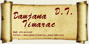 Damjana Timarac vizit kartica